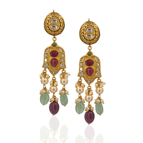 Traditional Polki Ruby Choker Set