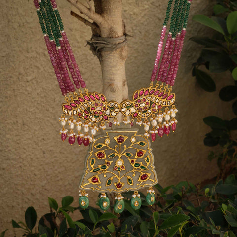 Mughal-Inspired Wing Pendant Necklace