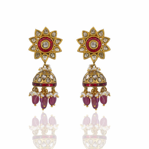 Timeless Beauty Polki Necklace Set (91.6 Hallmark)