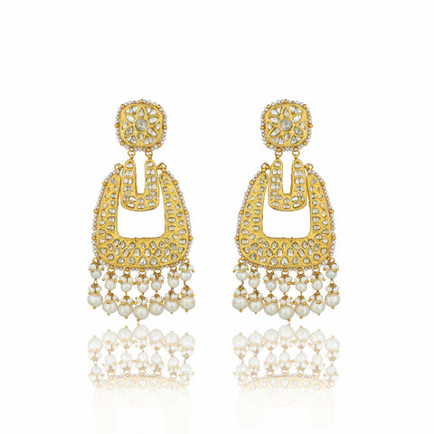 Rama Polki Diamond Gold Pendant Set