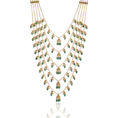 Regal Pachlada Polki and Pearl Necklace