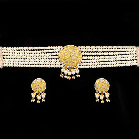 Polki Choker Necklace Set