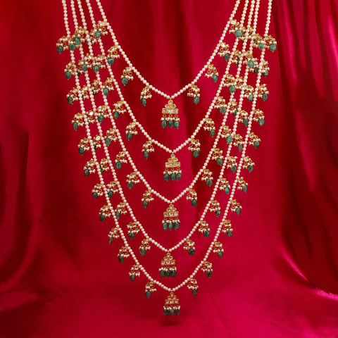 Regal Pachlada Polki and Pearl Necklace