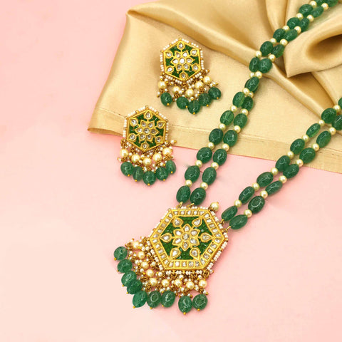 Vanshika Polki Pendant Necklce