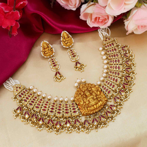 Veera Lakshmi Gold Temple Necklace