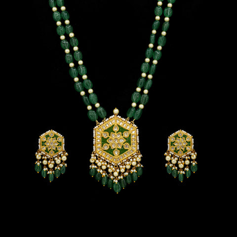 Vanshika Polki Pendant Necklce
