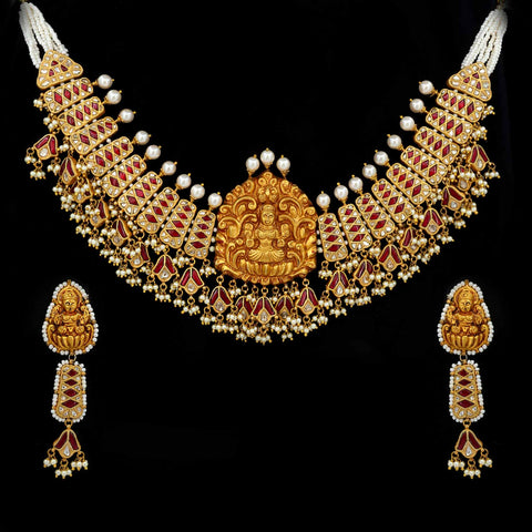 Veera Lakshmi Gold Temple Necklace
