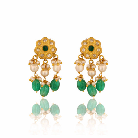 Sita Saanjh Chocker Gold  Polki Necklace Set
