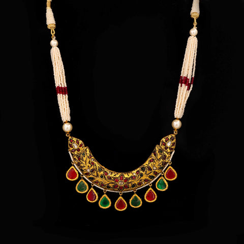 Swarna Lakshmi Haar Gold Diamond Necklace