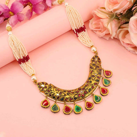 Swarna Lakshmi Haar Gold Diamond Necklace
