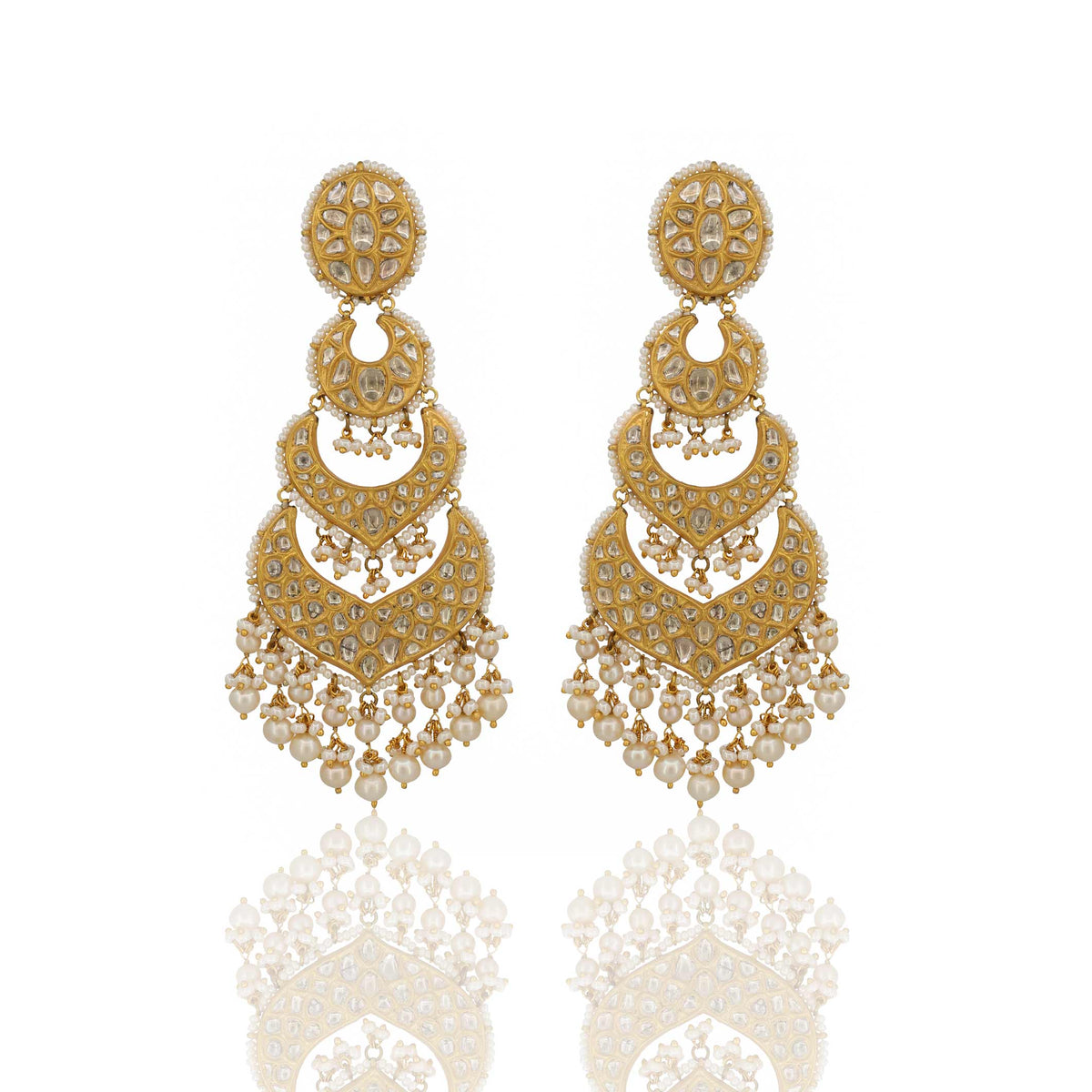 Savi Bridal Polki Long Earring