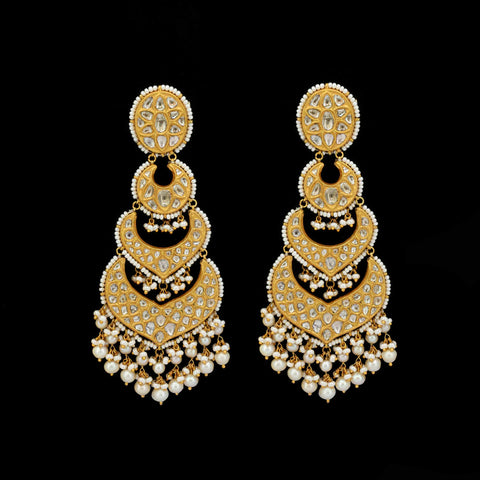 Savi Bridal Polki Long Earring