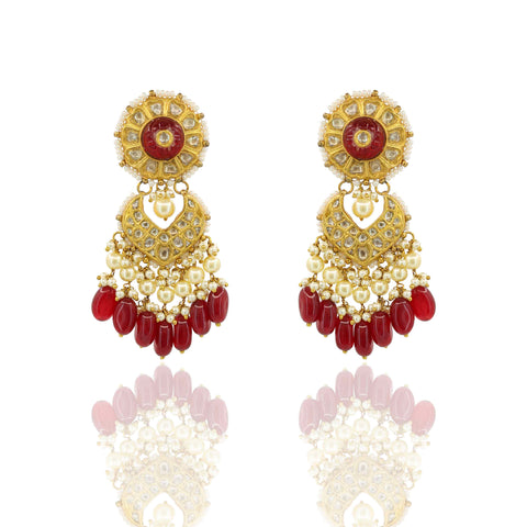 Aadhya Ruby and Pearl Choker Set