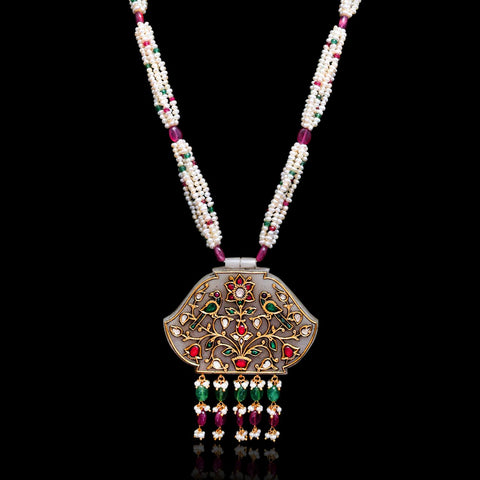 Lakshmi Vilas Stone Pendant Necklace