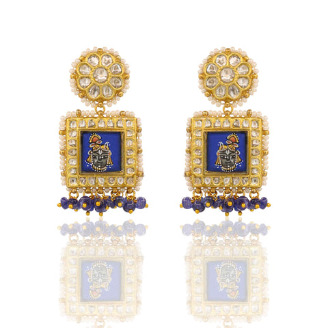 Gold Shreenath Ji Pendant Set