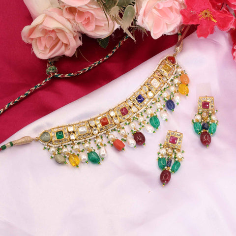 The Royal Navratna Jadau Polki Choker
