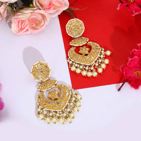 Intricate Polki Bridal Earring