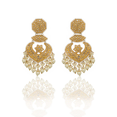 Intricate Polki Bridal Earring
