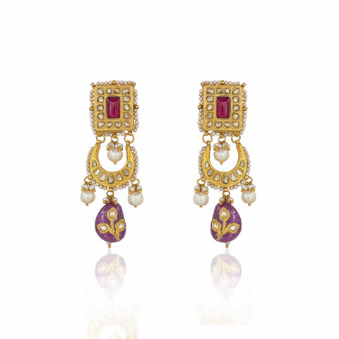 Padmasundari Designer Gold  Polki Chocker Necklace Set