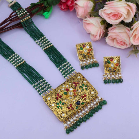 Navratna Shringar Pendant Set
