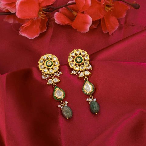 Durga Ratna Gold Polki Diamond Earring