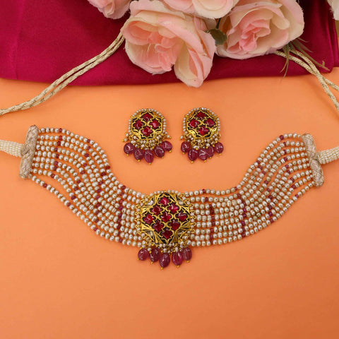Yashaswini Partash Designe Chocker Necklace Set