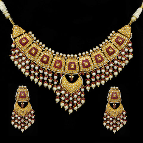 Polki Necklace Set