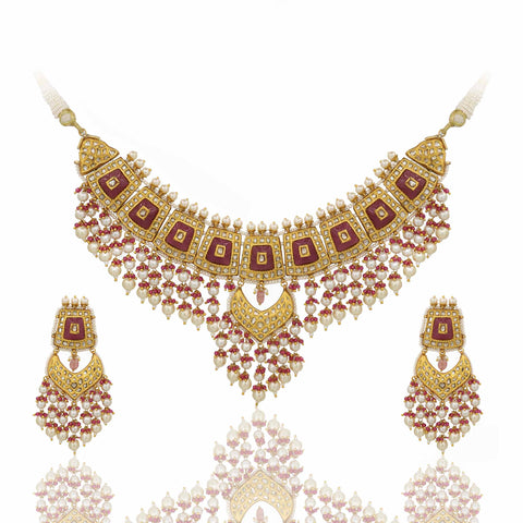 Polki Necklace Set