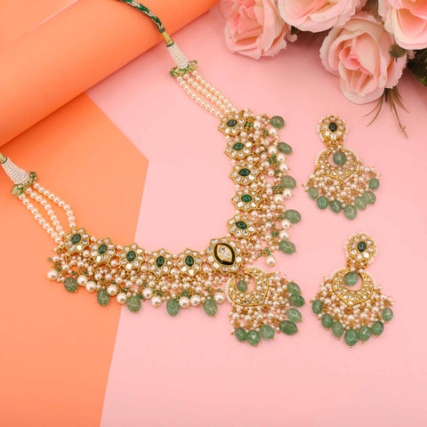 Haripriya Bridal Gold  Polki Necklace Set