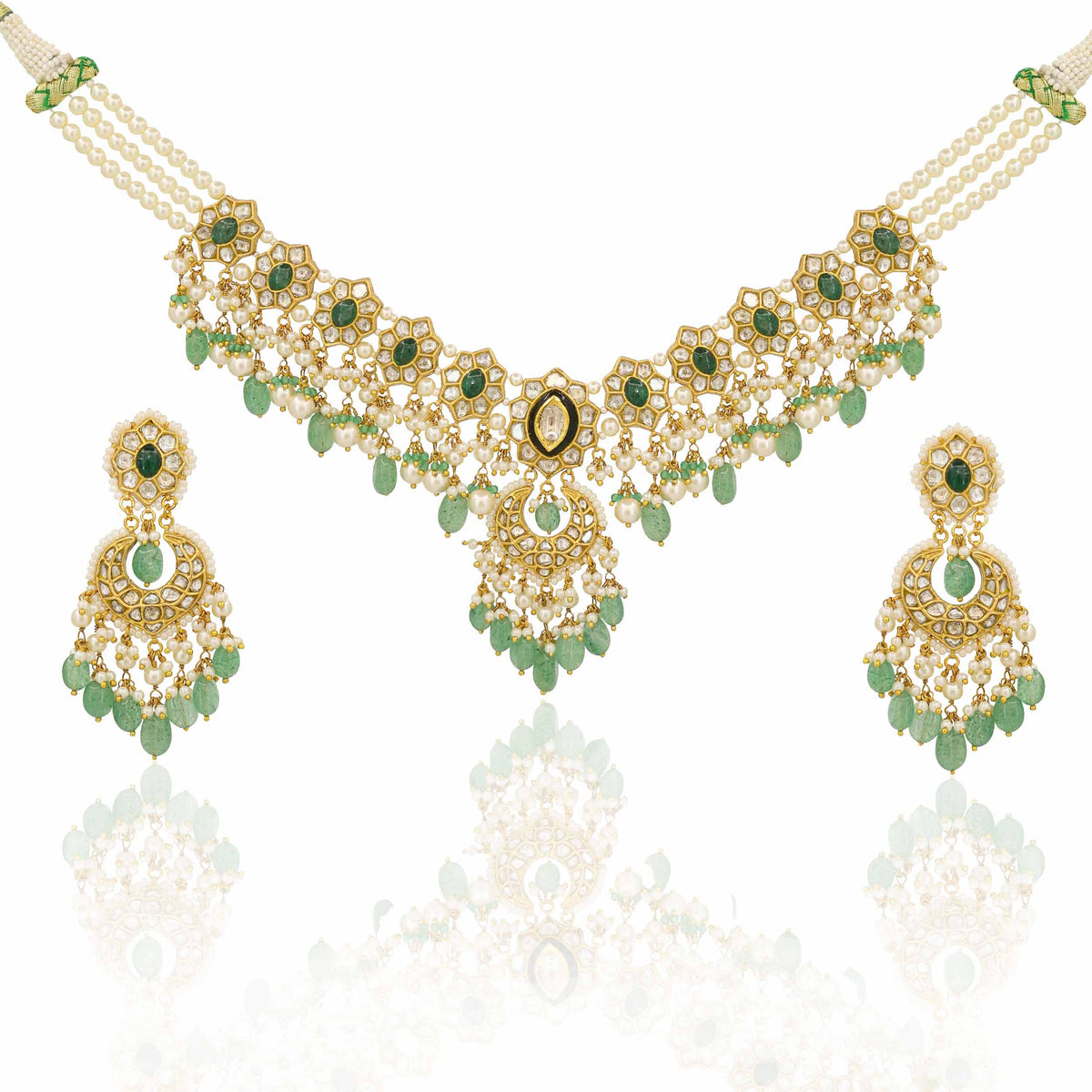 Haripriya Bridal Gold  Polki Necklace Set