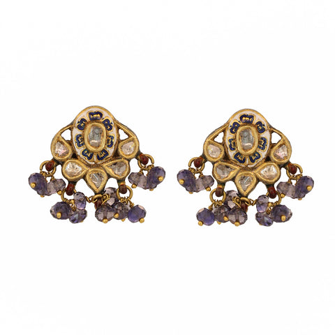 Ambar Tarang Polki Diamond Pendant Set