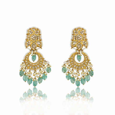 Bhargavi Bridal Gold  Polki Necklace Set
