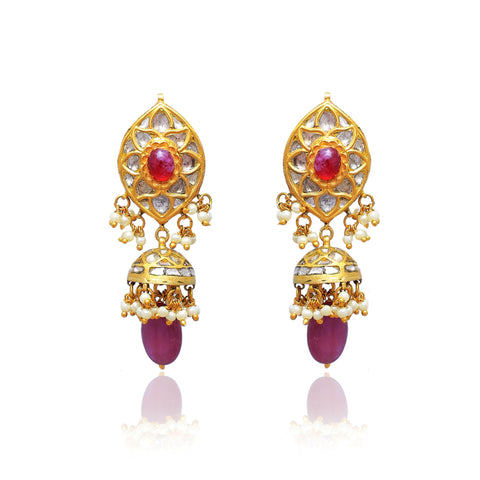 Marcus Shaped Navratan Kathla Set (Hallmark 91.6)