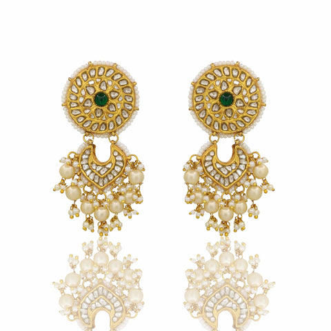 Gold Polki Necklace Set