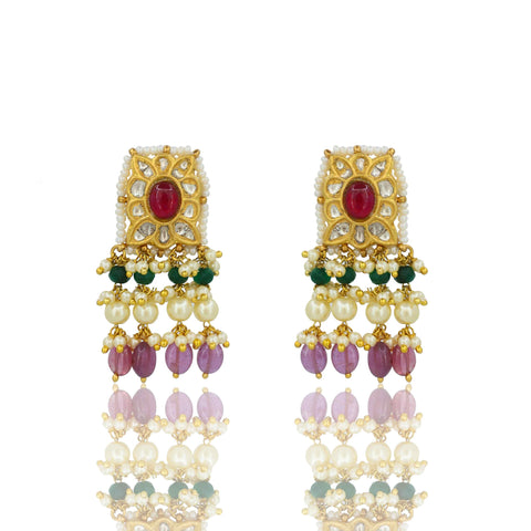 Navratan Necklace Set