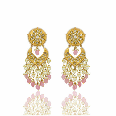 Polki Diamond Necklace Set