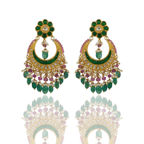 Maharani Thappa Chandbali Earrings