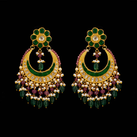 Maharani Thappa Chandbali Earrings