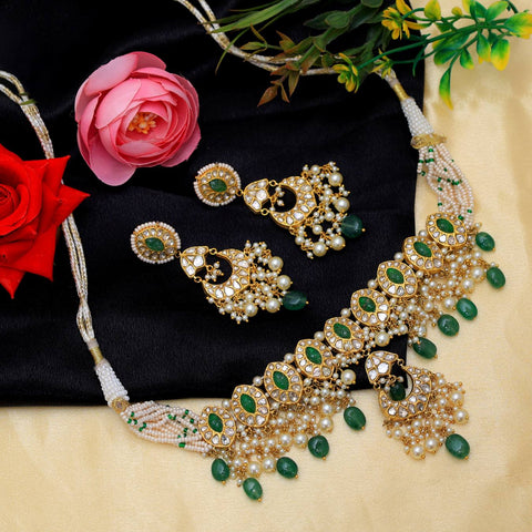 Green Polki Choker (Hallmark 91.6)