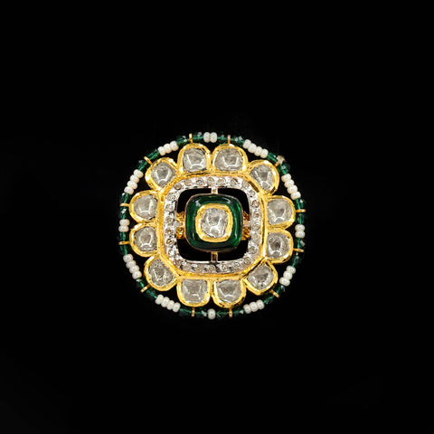 Polki Diamond Traditional Ring
