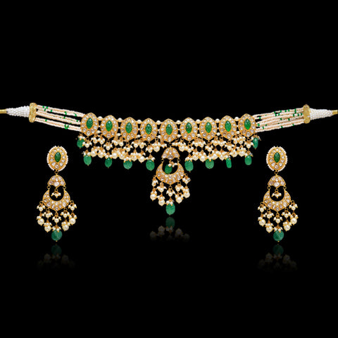 Green Polki Choker (Hallmark 91.6)