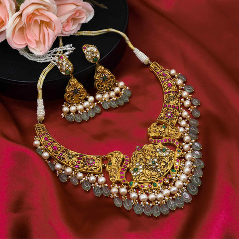 South259 Designed Gold Necklace Set (Hallmark-91.6)