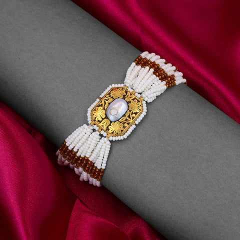 The Royal Pearl and Gold Chitai Bracelet