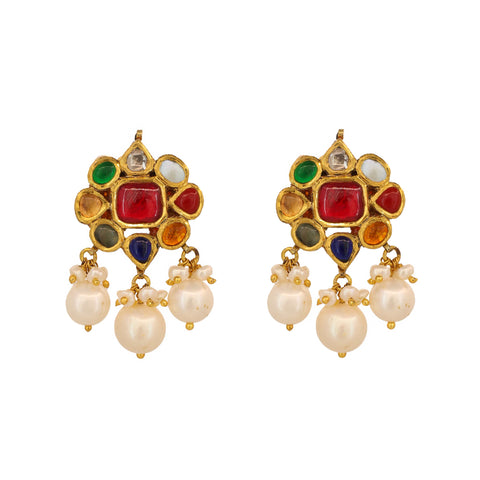 Anant Ratna Gold Pendant Set