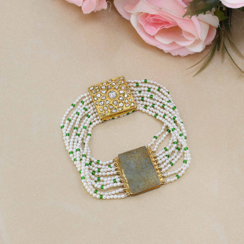 Polki Diamond Gold Bracelet
